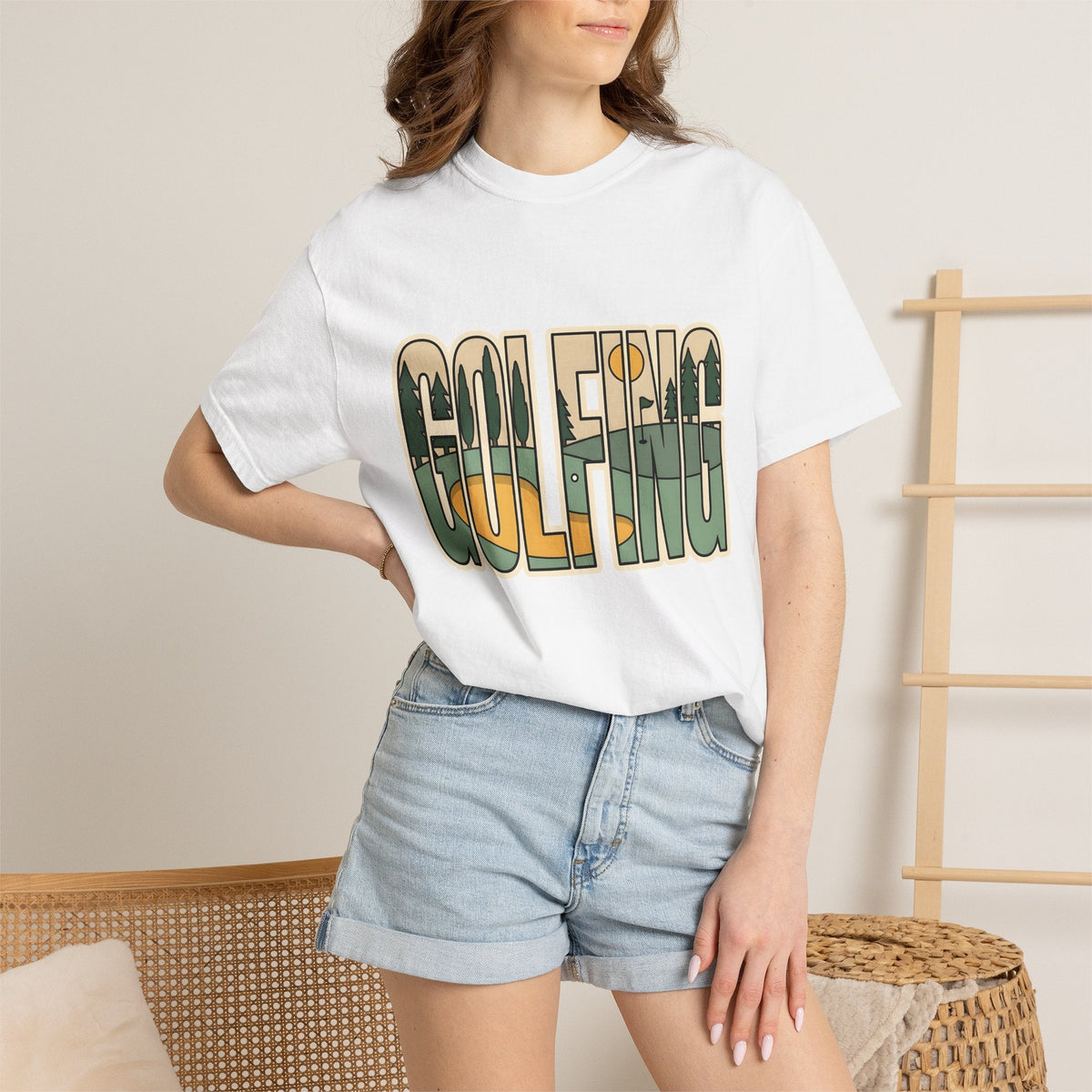 Golf Course Shirt Outdoors Unisex Gift Bold Graphic Tee product image 6