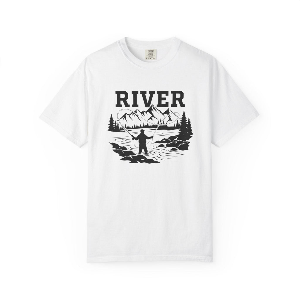 Fly Fishing Shirt Hiking Unisex Gift Retro Tee Flyfishing product image 1