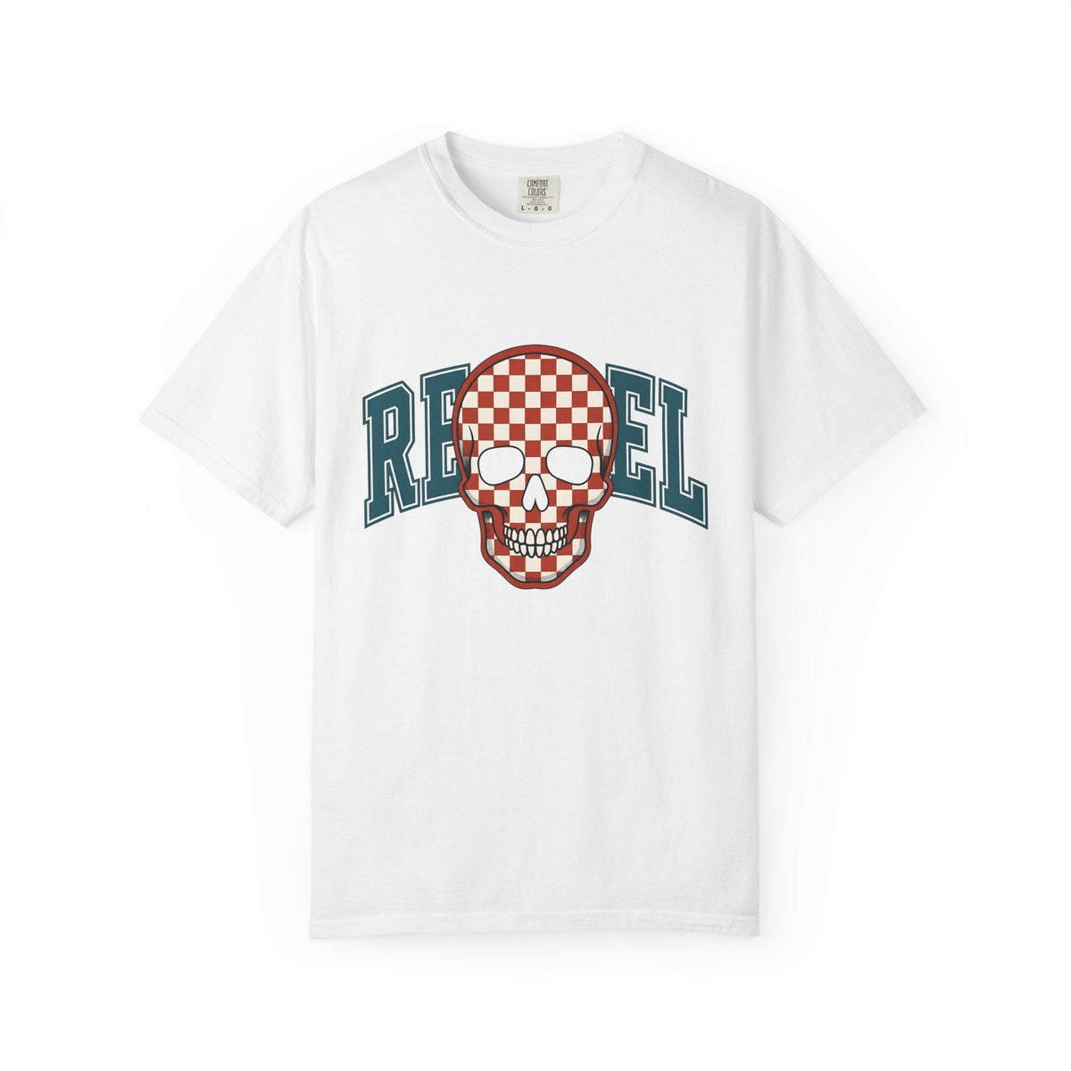 Gingham Skull Shirt America Music Gift Women Pop Art Tee product image 1