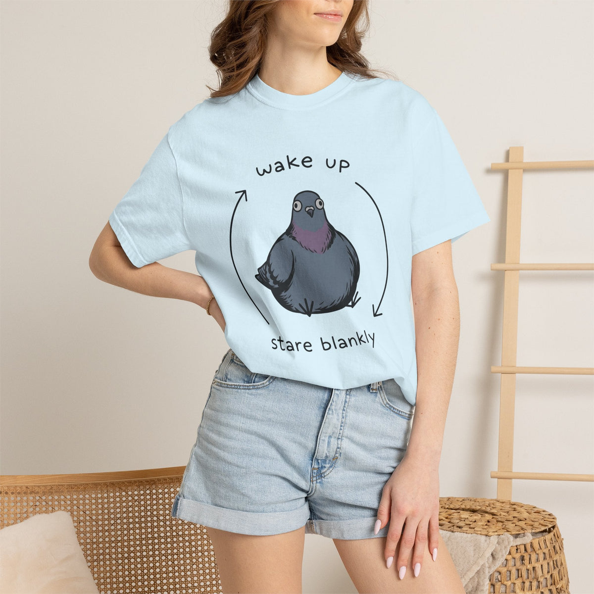 Bird Drawing Shirt Funny Creature Gift Women Animated Tee product image 9
