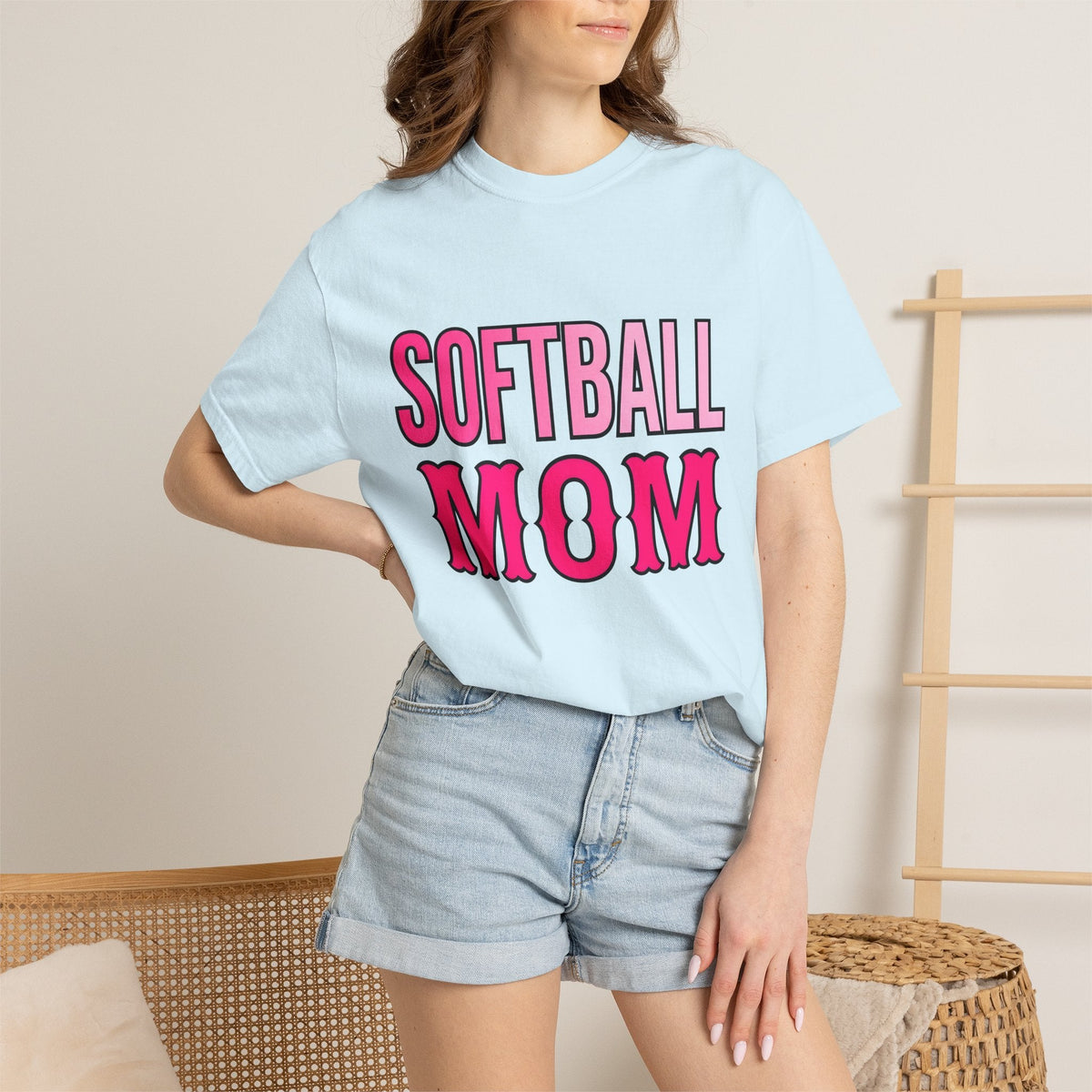 Athletic Mom Shirt Moms Baseball Gift for Women Solid Tee product image 9