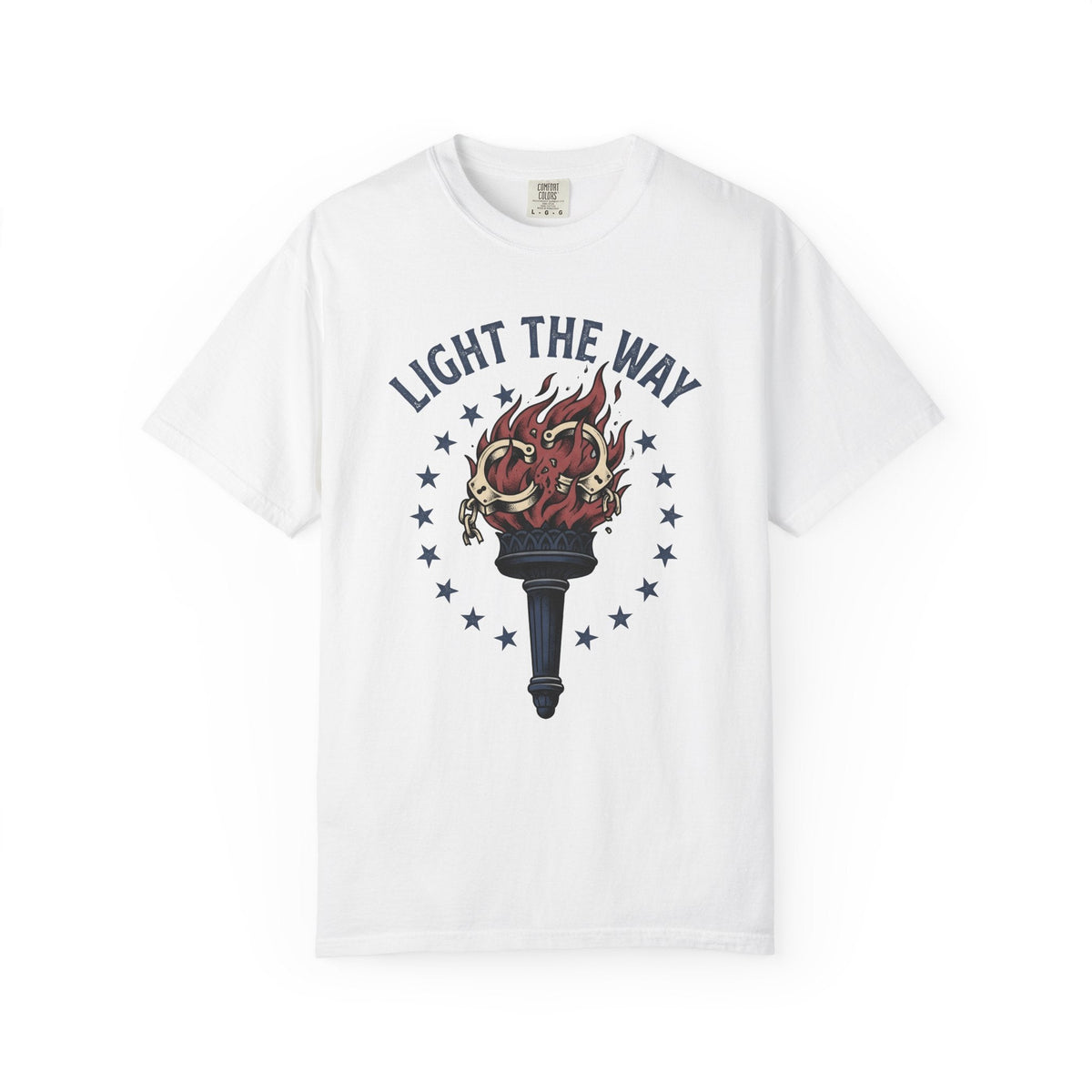 Freedom Torch Shirt America Liberty Unisex Gift Retro Tee product image 1