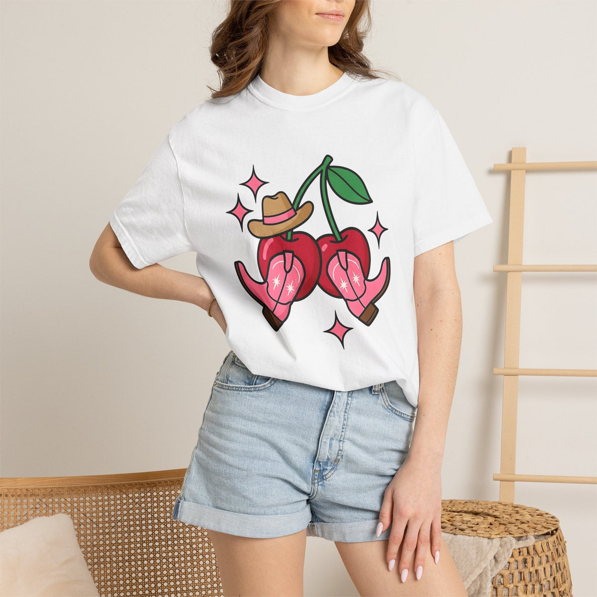 Cherry Cowboy Boots Shirt Cowgirl Western Gift for Women product image 6