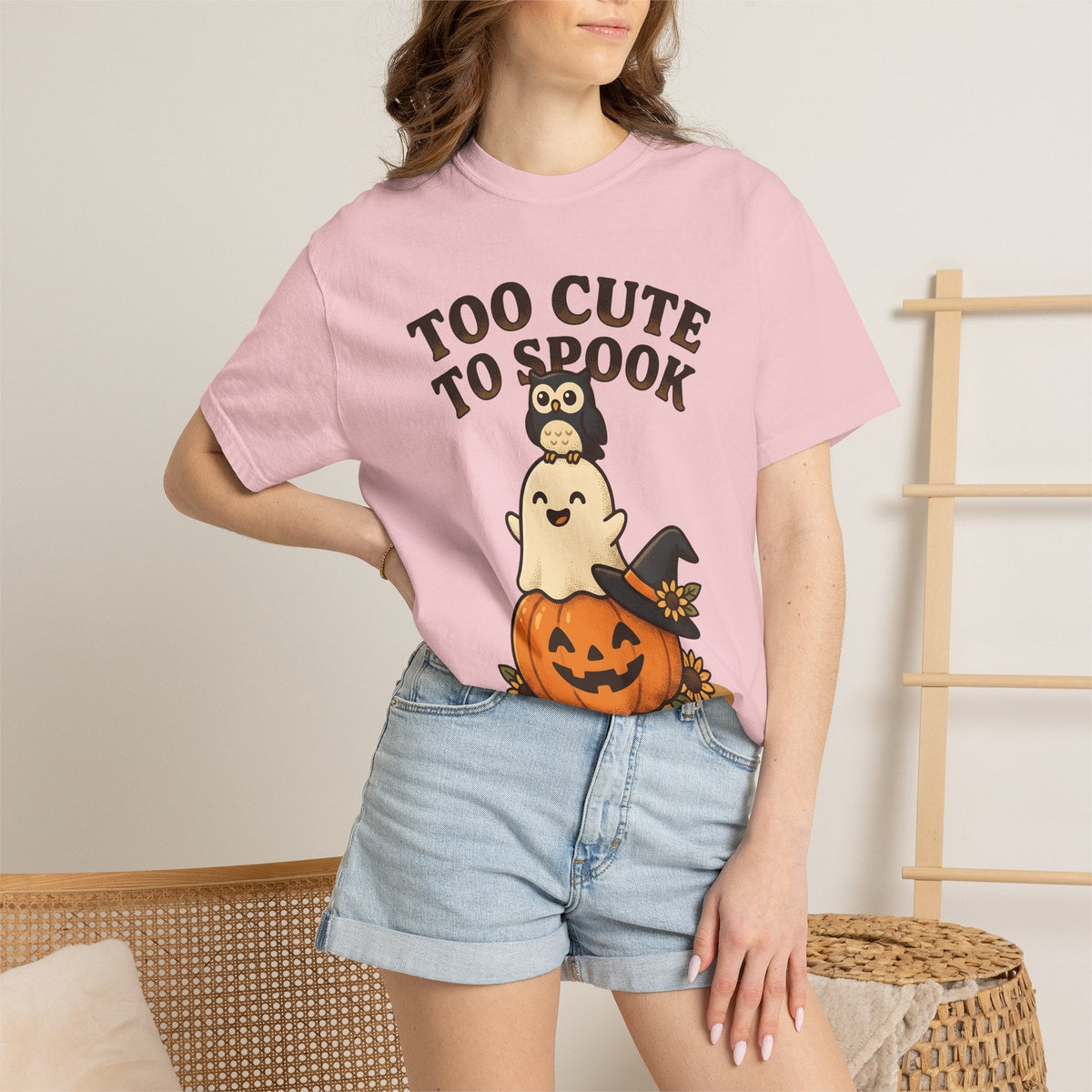 Pumpkin Bird Vintage T-Shirt – Cute Halloween Autumn product image 12