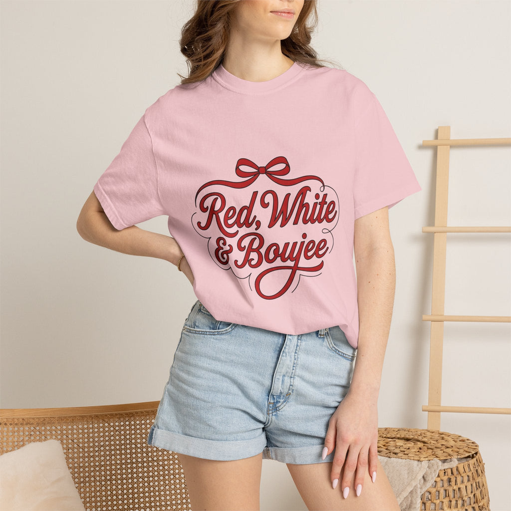 Red Ribbon Design Shirt 4th Of July Flag Gift Women product image 12