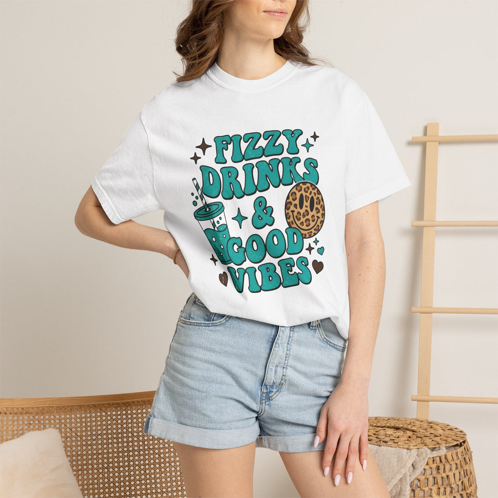 Fizzy Drink Cup Shirt Drinks Encouragement Unisex Gift Cartoon Tee Soda Cup