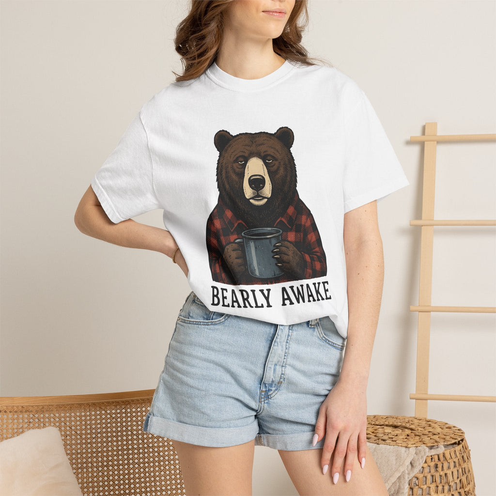 Mug Bear Shirt Christmas Cappuccino Unisex Gift Farmhouse Tee Teddy Bear T-Shirt
