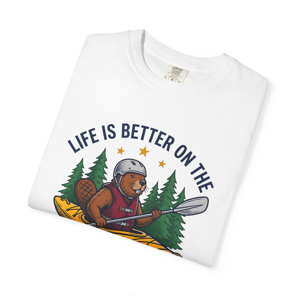 Beaver Kayak Shirt Kayaking Adventure Unisex Gift Vintage product image 5