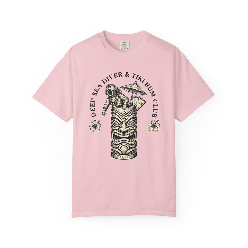 Tiki Mug Diver Shirt Drinks Tropical Unisex Gift Vintage Tee Scuba Diver T-Shirt