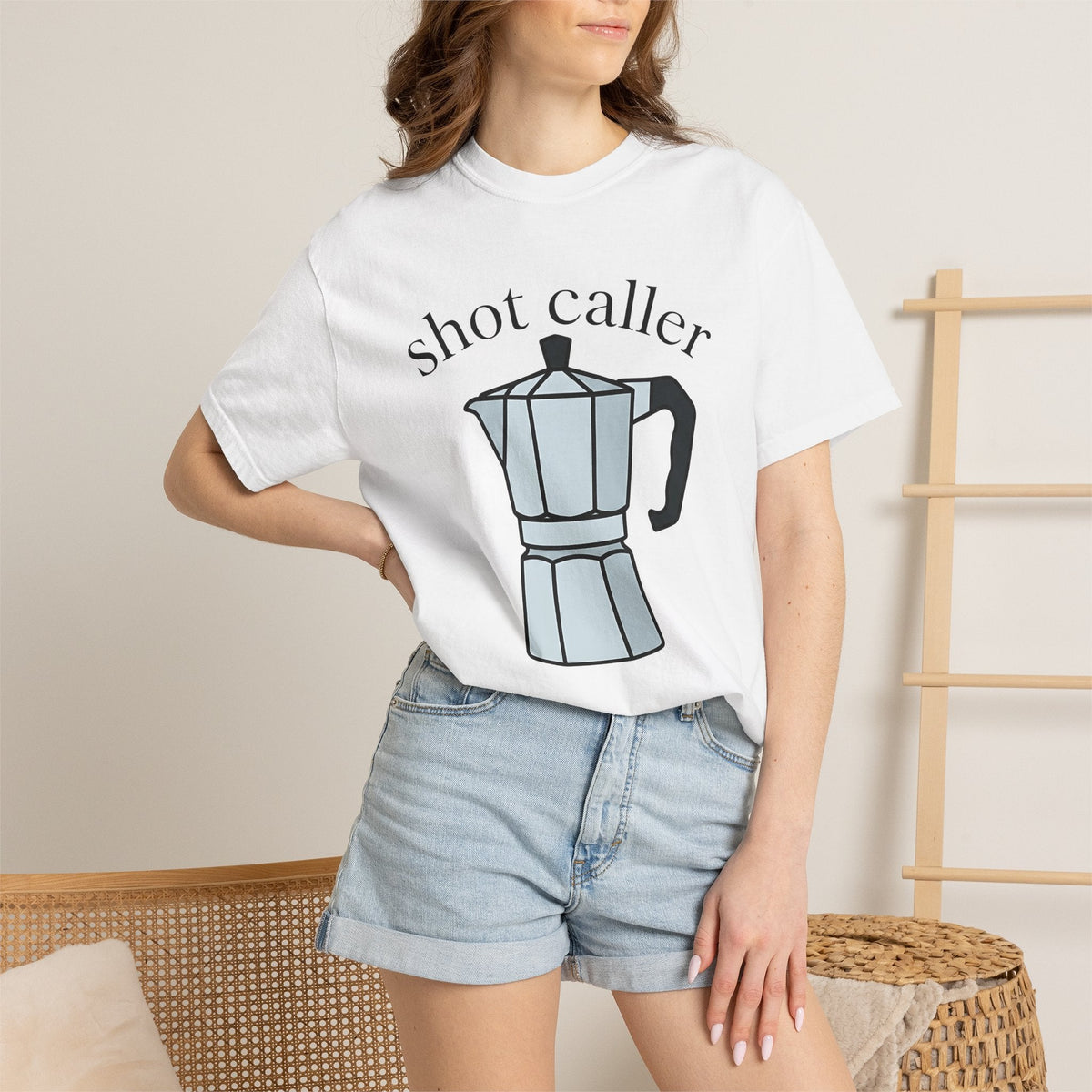 Coffee Pot Shirt Moms Drink Gift for Women Line Art Tee product image 6