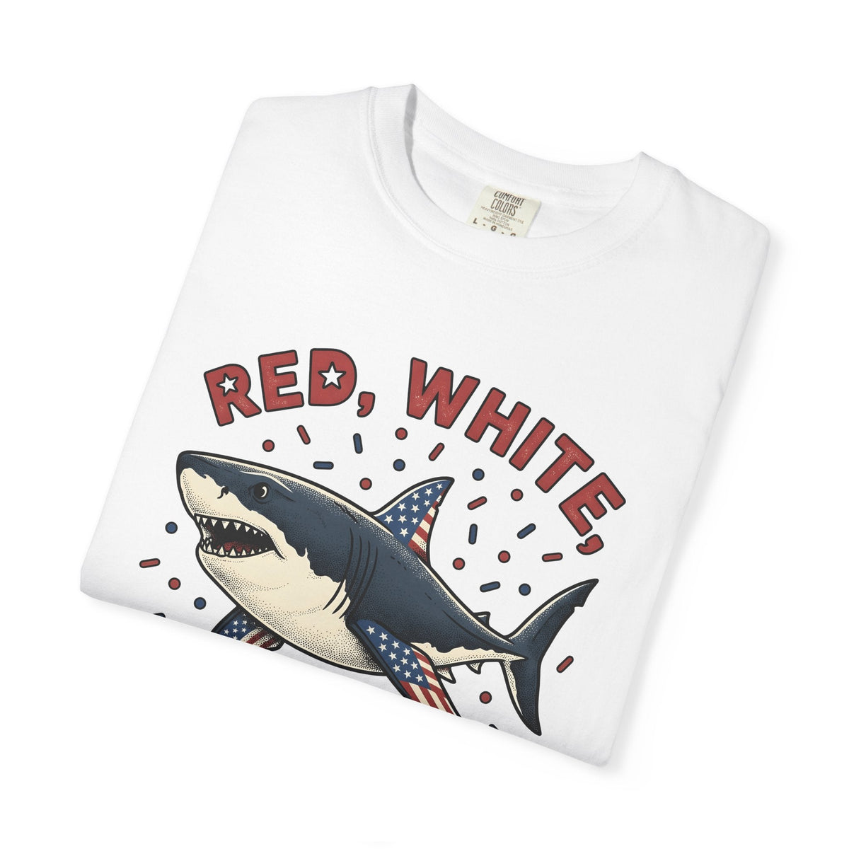 Freedom Shark Shirt 4th Of July Creatures Gift Women product image 5