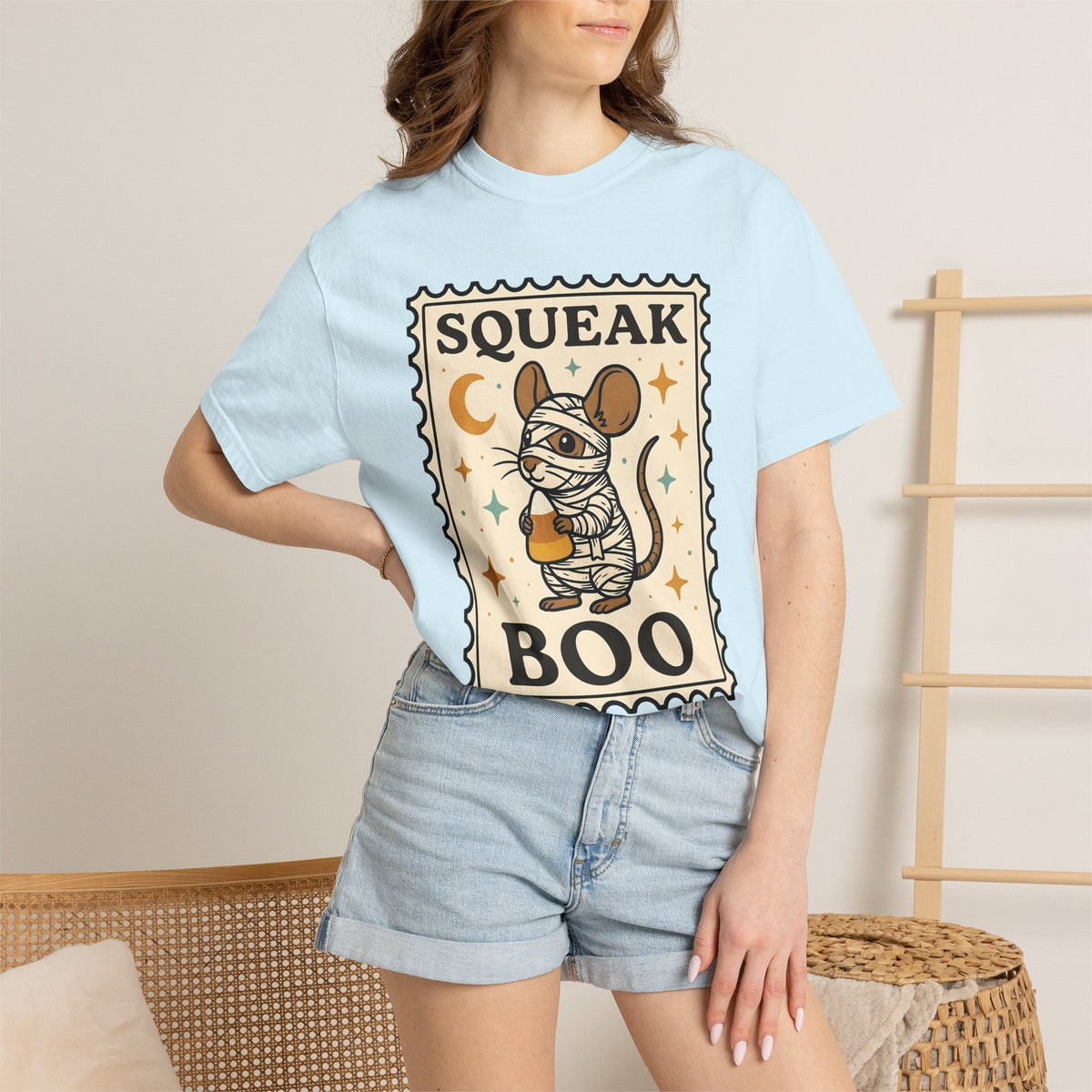 Mummy Mouse Charming T-Shirt – Cute Halloween Wildlife product image 10