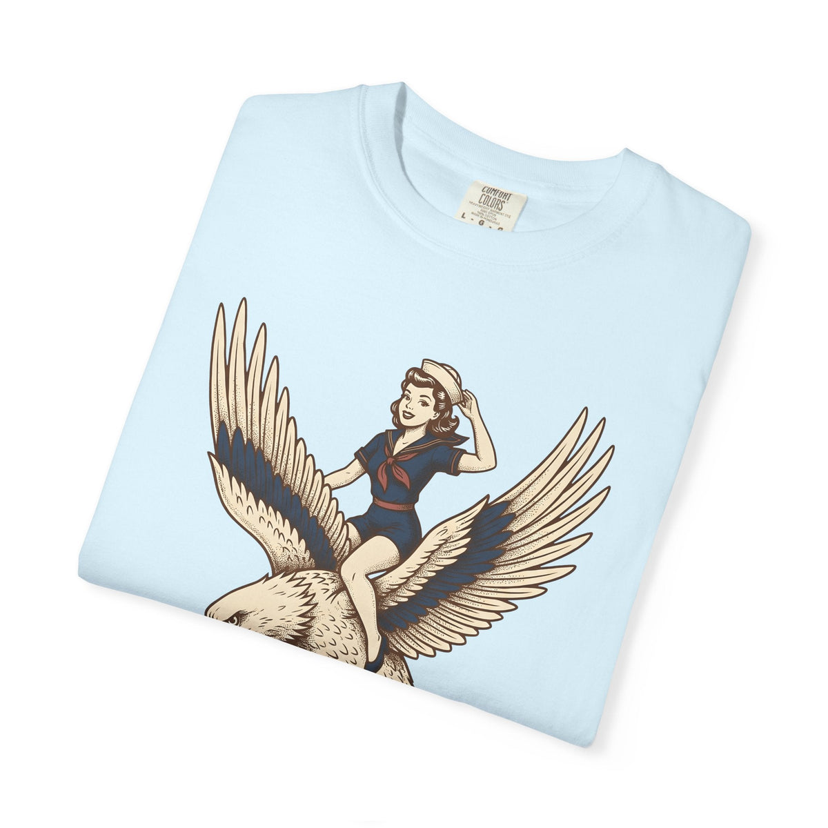 Retro Girl Eagle Shirt Patriotic Army Gift for Women product image 8