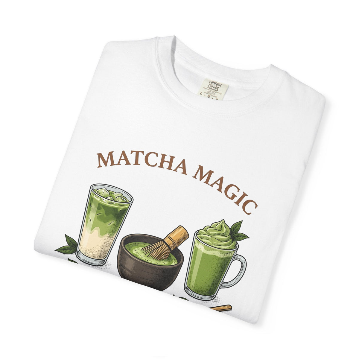 Matcha Latte Shirt Coffee Cooking Unisex Gift Old School product image 5