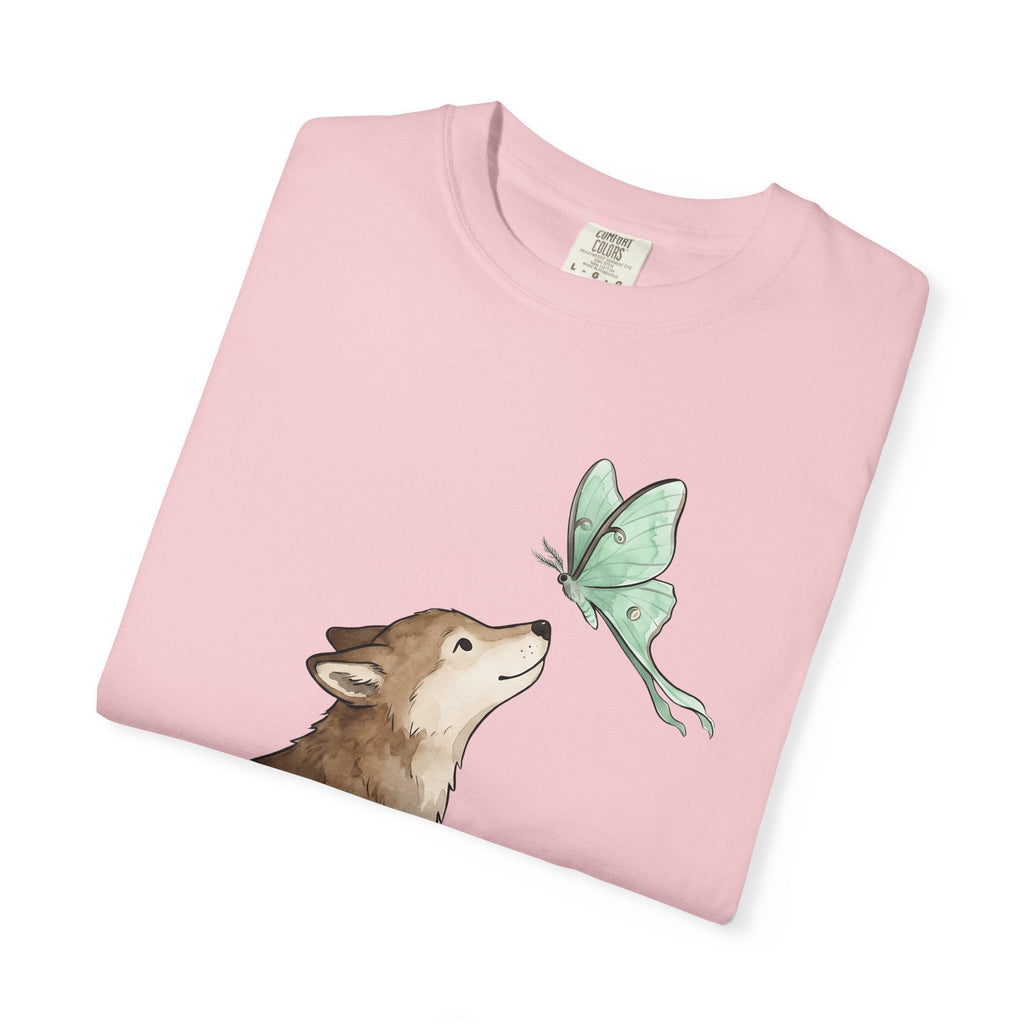 Wolf Butterfly Shirt Animals Wildlife Unisex Gift Pastel product image 11