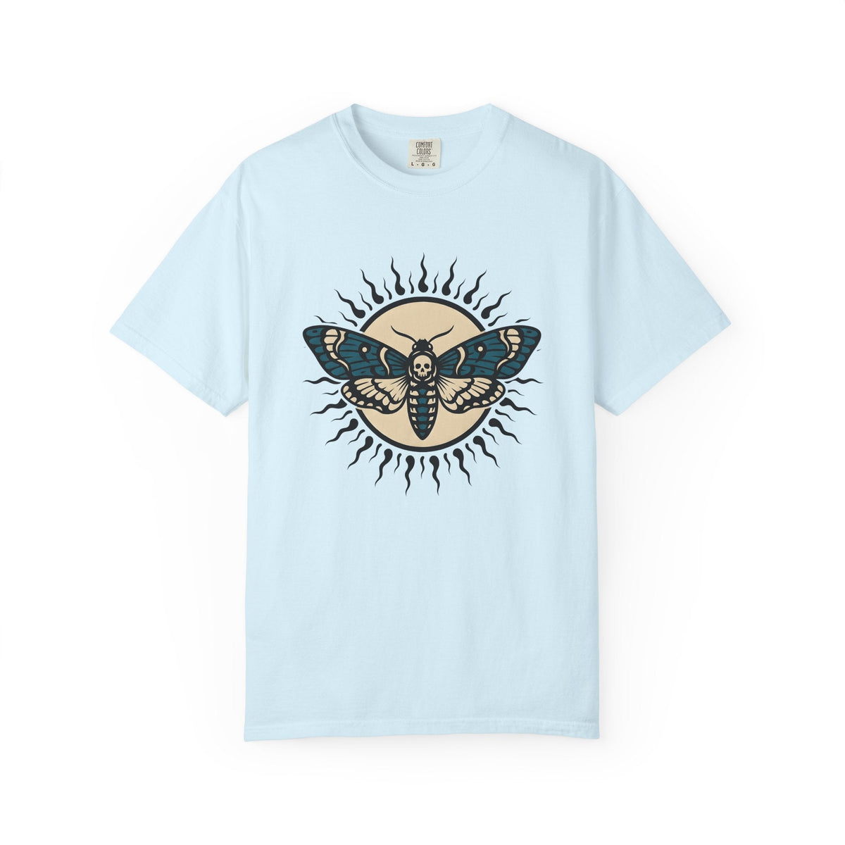 Skull Moth Shirt Boho Chic Dark Gift Women Traditional product image 2
