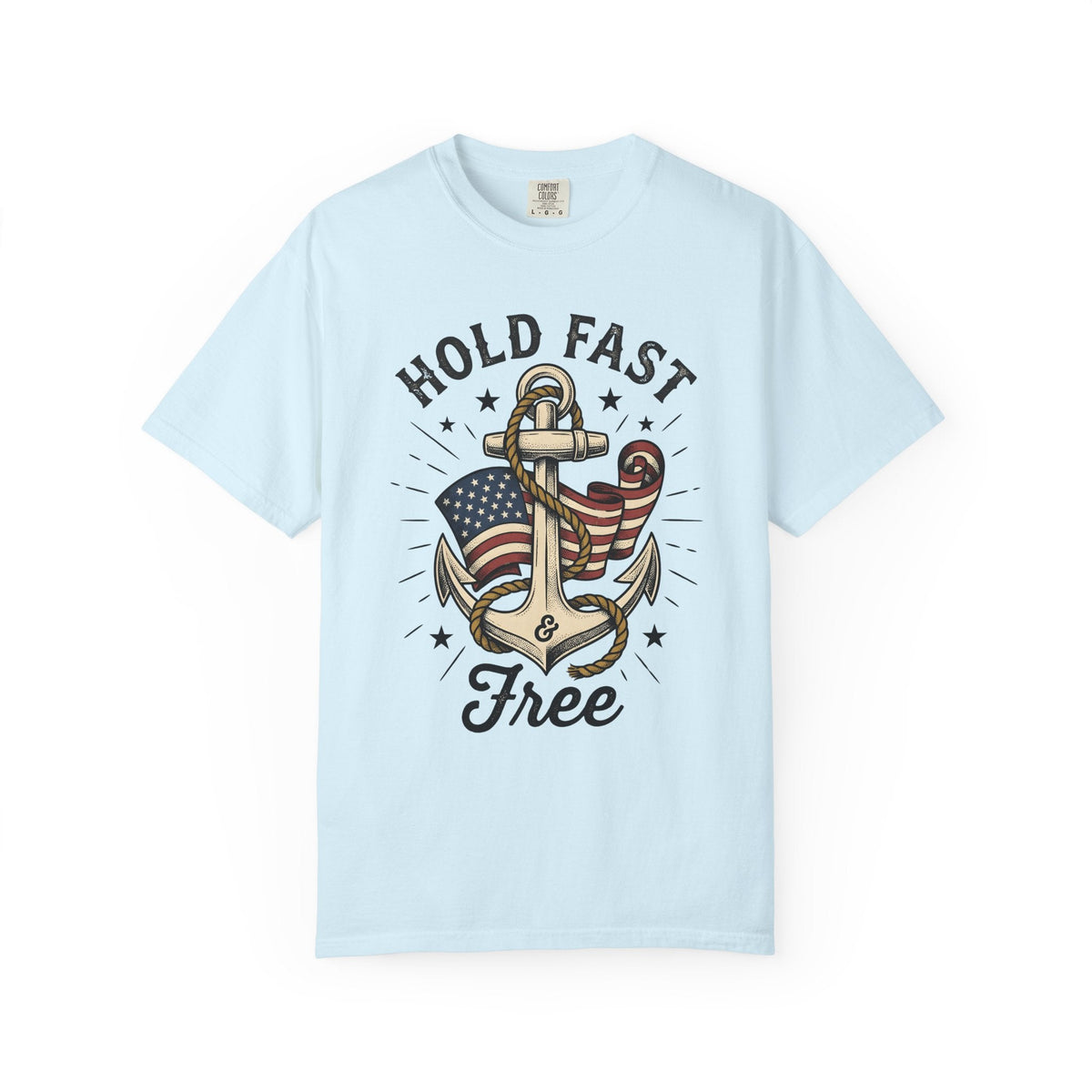Anchor Flag Shirt America Nautical Unisex Gift Vintage Tee product image 2