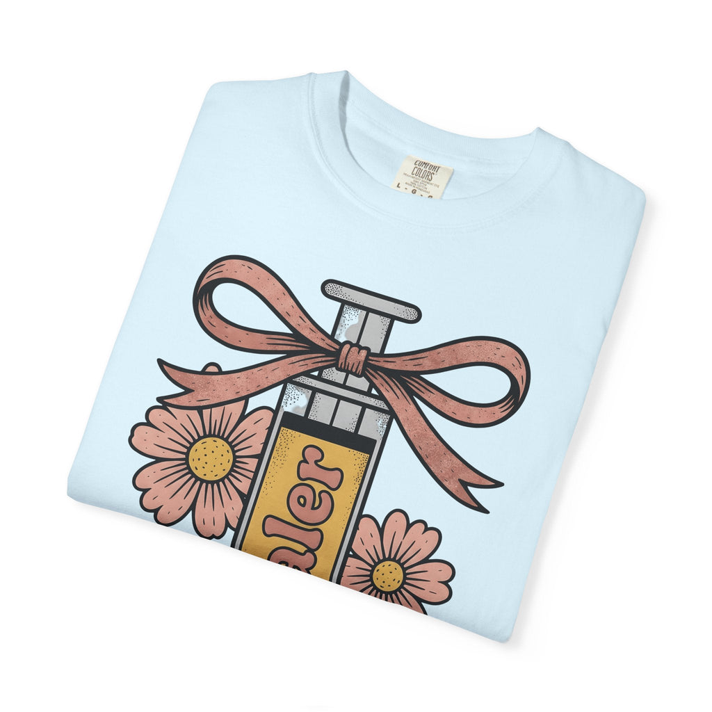 Injection Flowers Sketch T-Shirt – Nurse Floral Medical product image 8