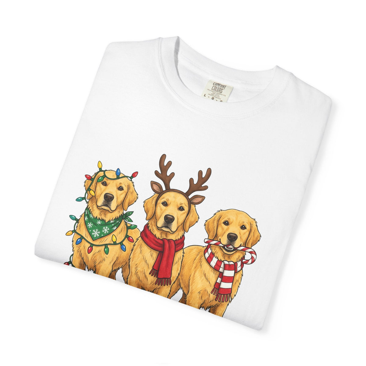 Retriever Dog Shirt Christmas Pets Unisex Gift Sketch Tee product image 5