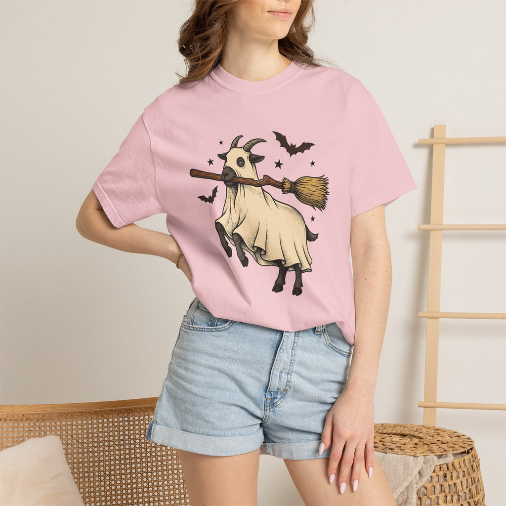 Goat Mask Shirt Halloween Barnyard Unisex Gift Old School product image 13