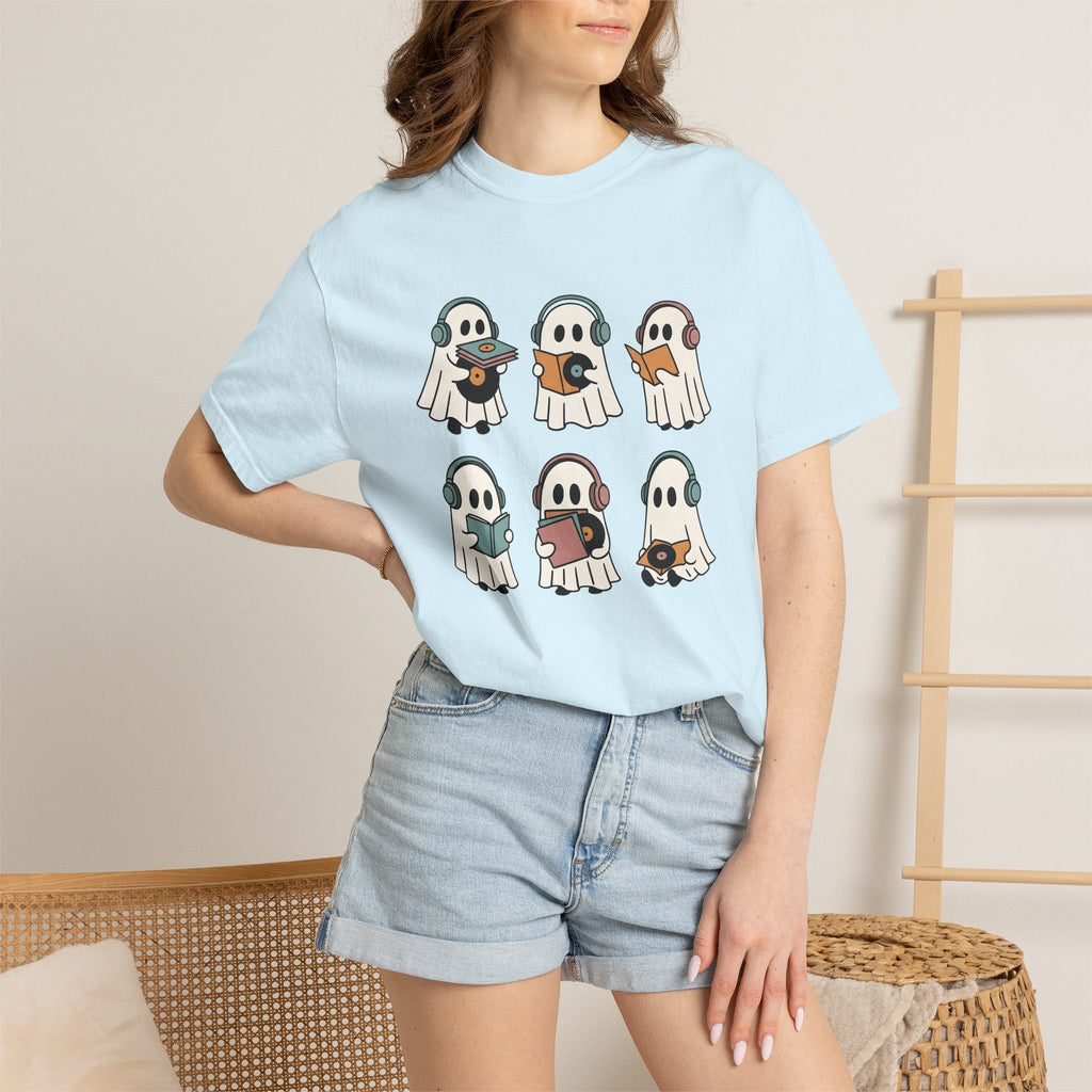 Ghost Music Shirt Halloween Unisex Gift Cartoon Tee Spirit product image 9