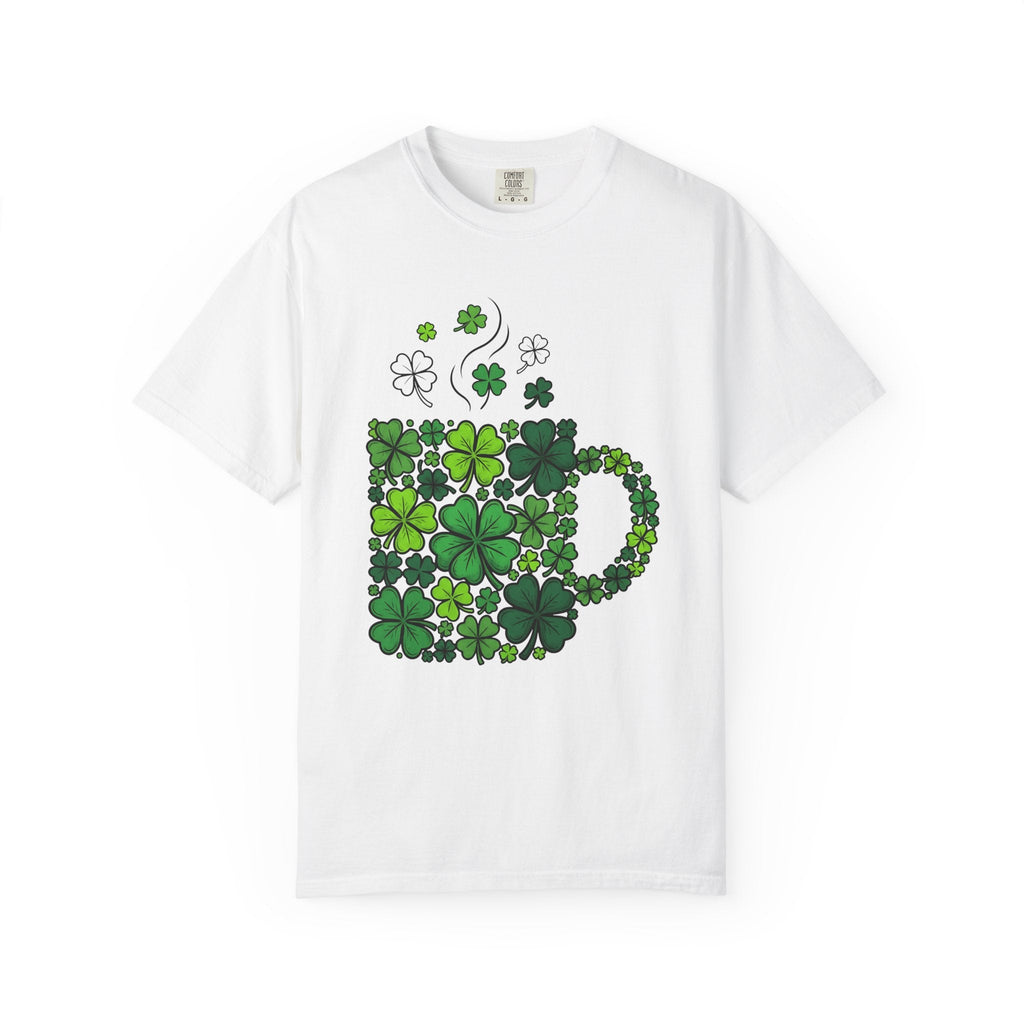 Clover Cup Shirt St. Patrick's Day Tea Unisex Gift Sketch Tee Mug T-Shirt