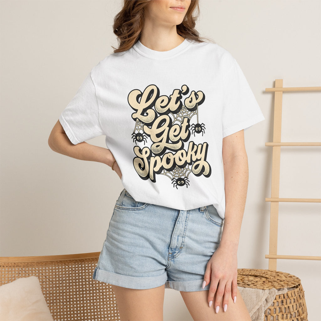 Cobweb Retro T-Shirt – Haunted Halloween Spiderweb Sketch product image 7