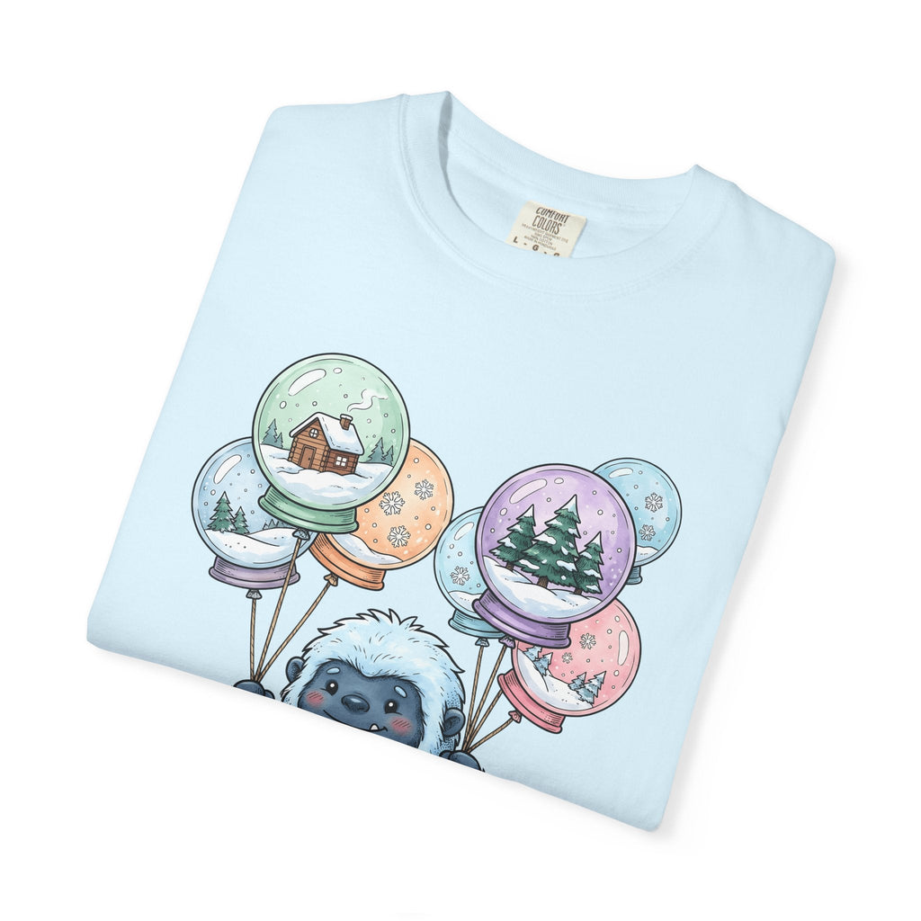 Bigfoot Snow Globe Shirt Cute Cold Unisex Gift Illustrated product image 8