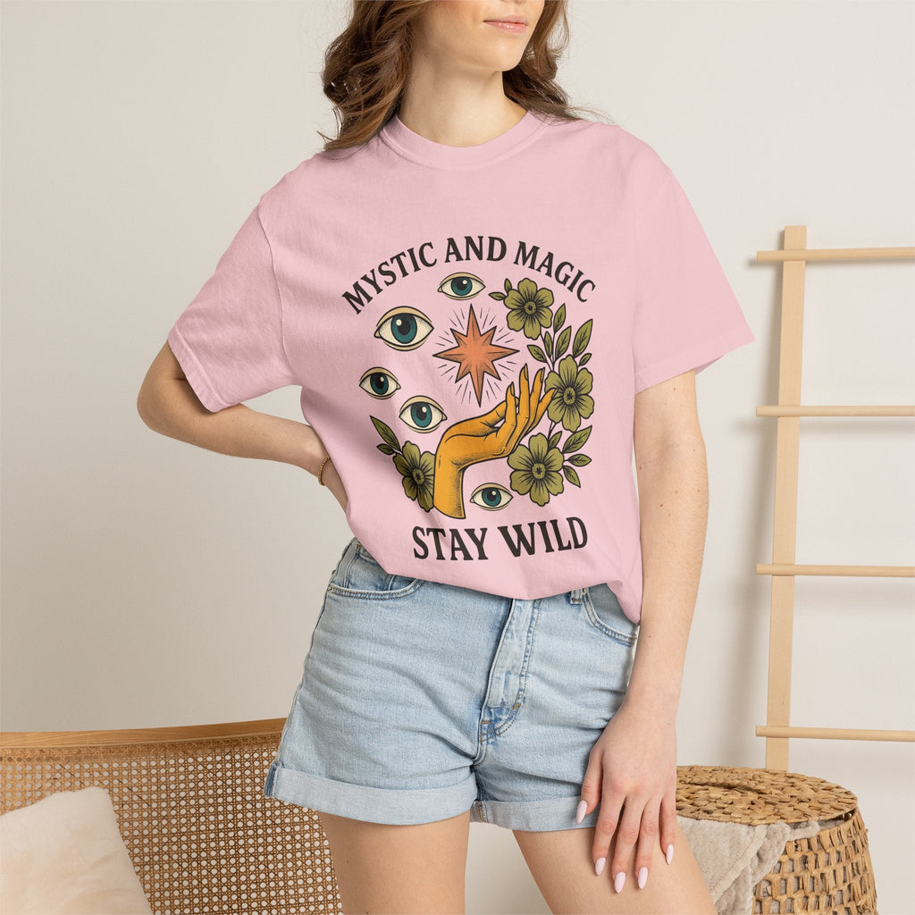 Hand Eye Bloom Shirt Boho Chic Wellness Unisex Gift Rustic product image 12