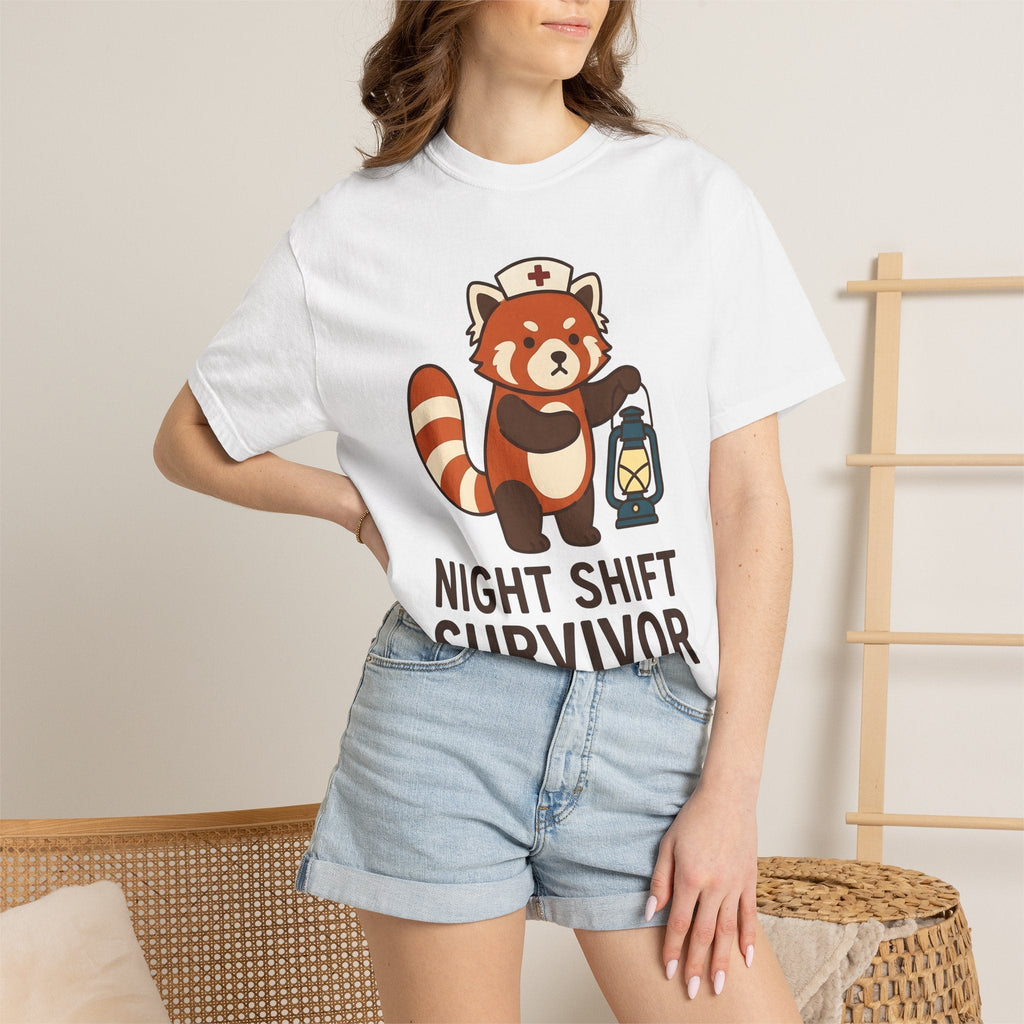Red Panda Nurse Shirt Nurses Wildlife Unisex Gift Chibi Tee product image 6