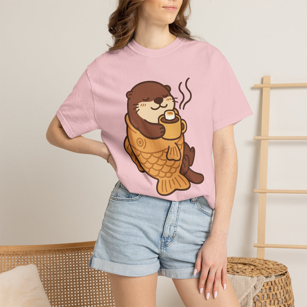 Otter Cupcake Shirt Coffee Wildlife Unisex Gift Cute Tee product image 12