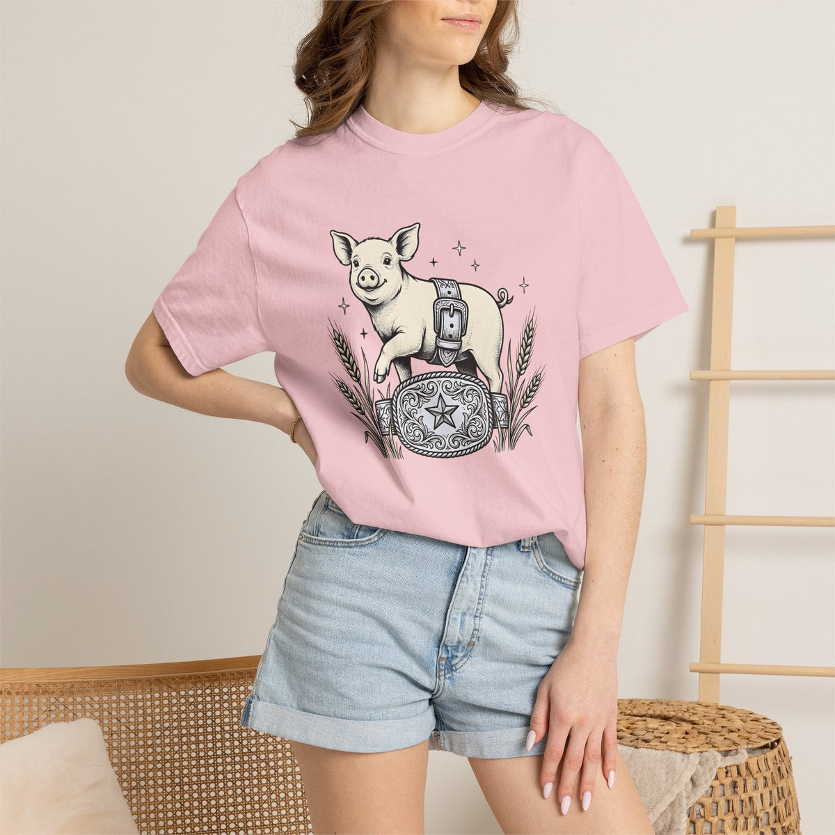 Hog Belt Buckle Shirt Cowgirl Agriculture Gift for Women product image 12