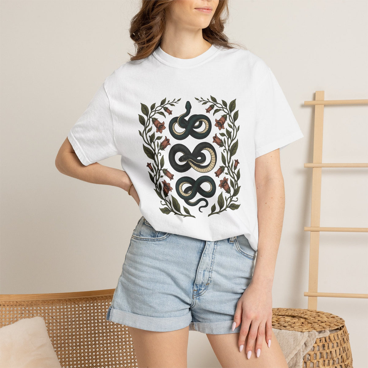Serpent Flower Shirt Animals & Flowers Outdoors Unisex Gift product image 6