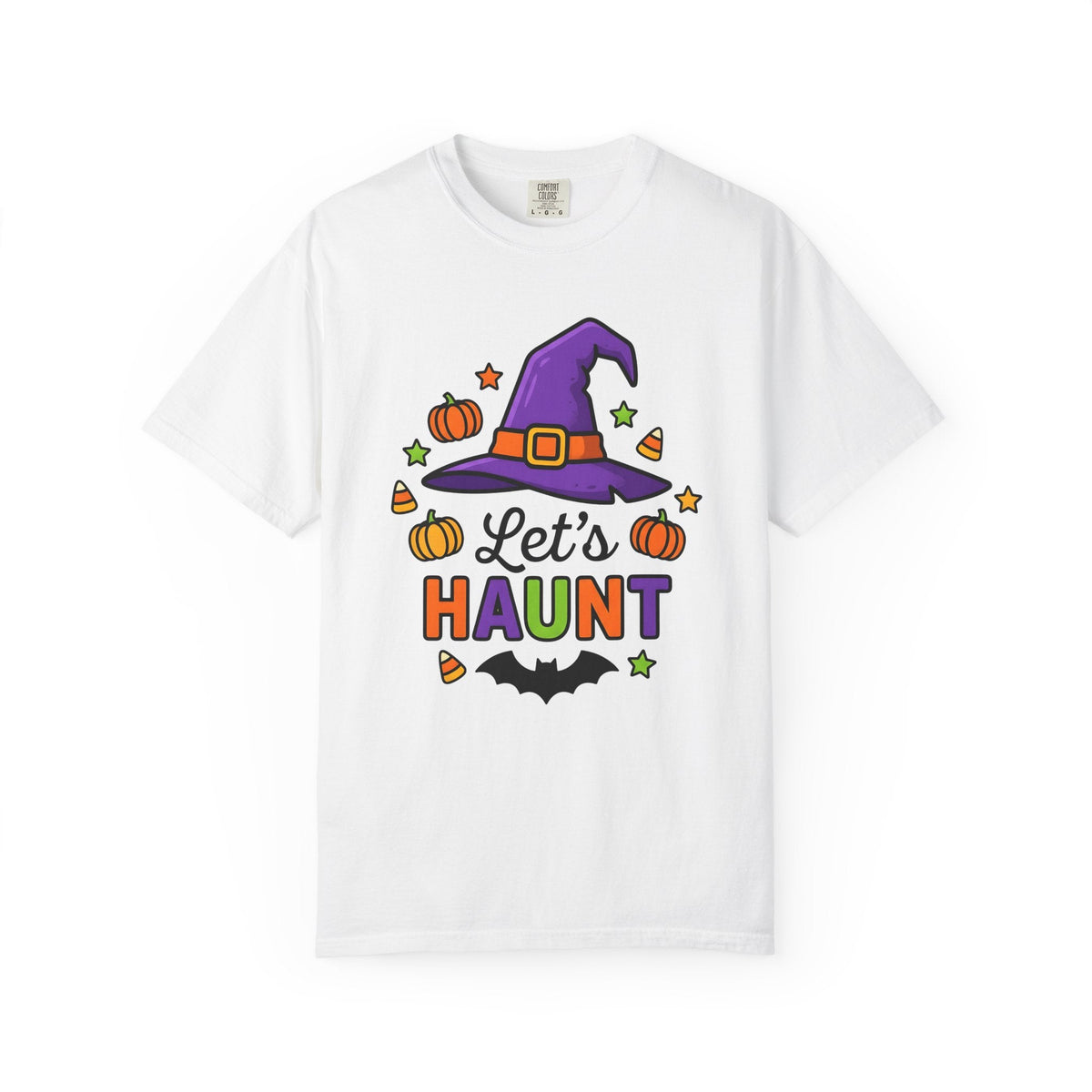 Wizard Hat Shirt Halloween Scary Gift Women Comic Tee Pointy Hat T-Shirt Horror Fan Spooky Graphic Tshirt Vintage Jack O Lantern Tshirt