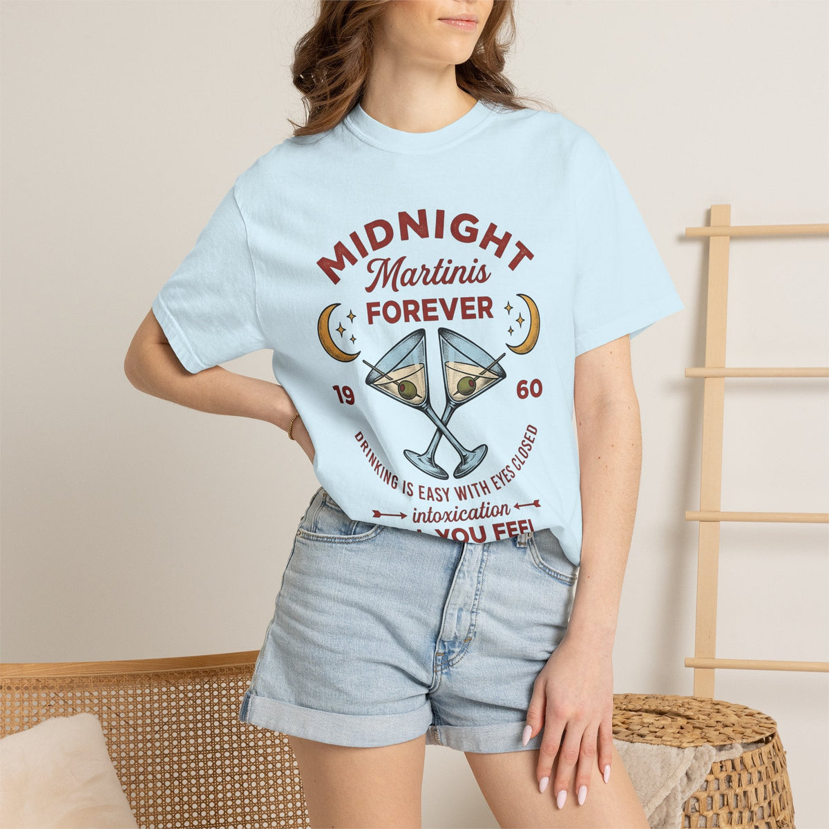 Martini Glass Shirt Drinks Event Unisex Gift Antique Tee product image 9