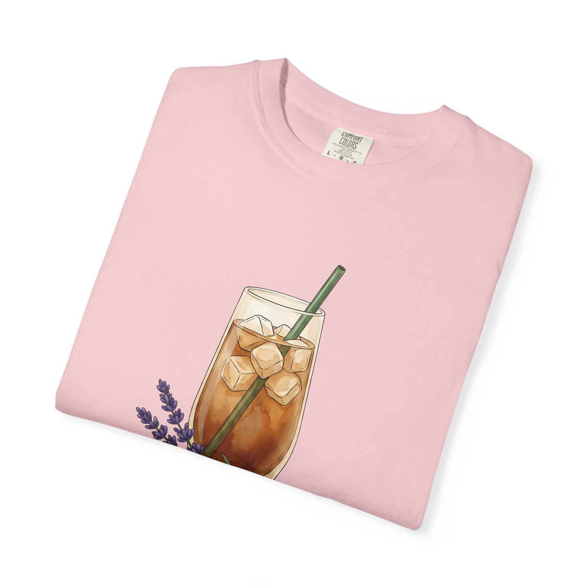 Iced Coffee Shirt Floral Unisex Gift Watercolor Tee Cold product image 11