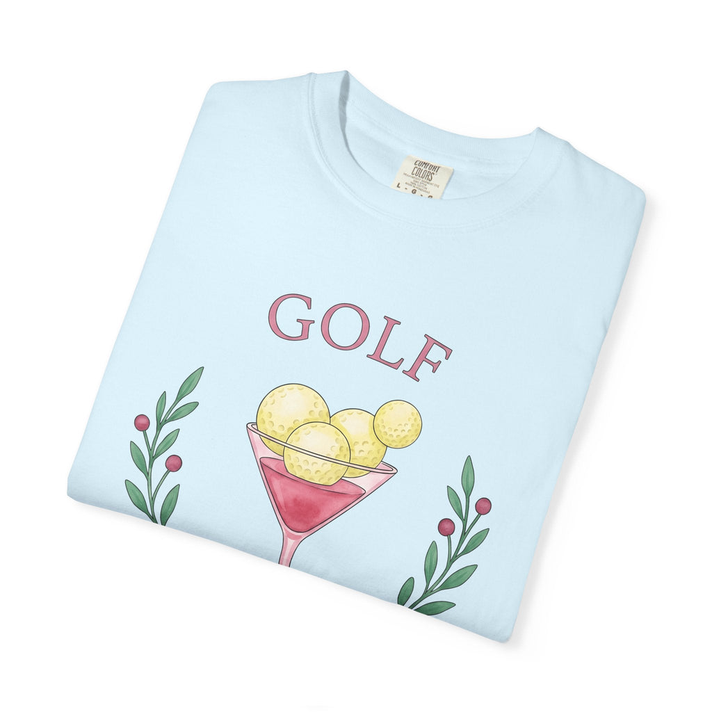 Golf Drink Shirt Joke Unisex Gift Hand Painted Tee Cocktail product image 8