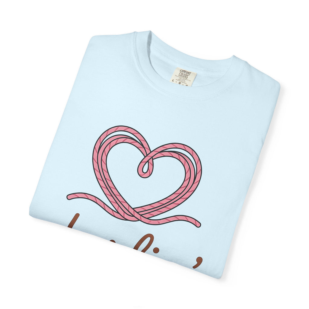 Rope Heart Shirt Cowgirl Ranch Gift Women Simple Tee product image 8