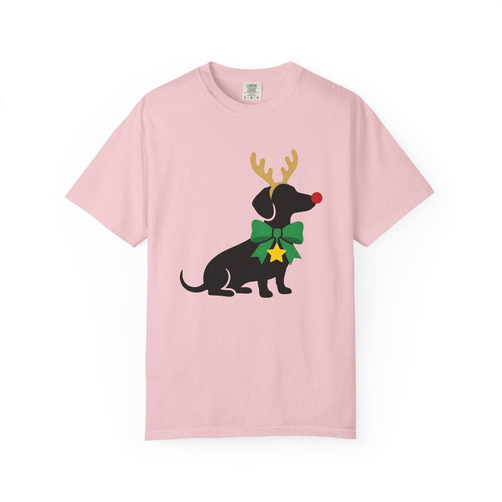 Sausage Dog Shirt Christmas Dogs Unisex Gift Outline Tee product image 3