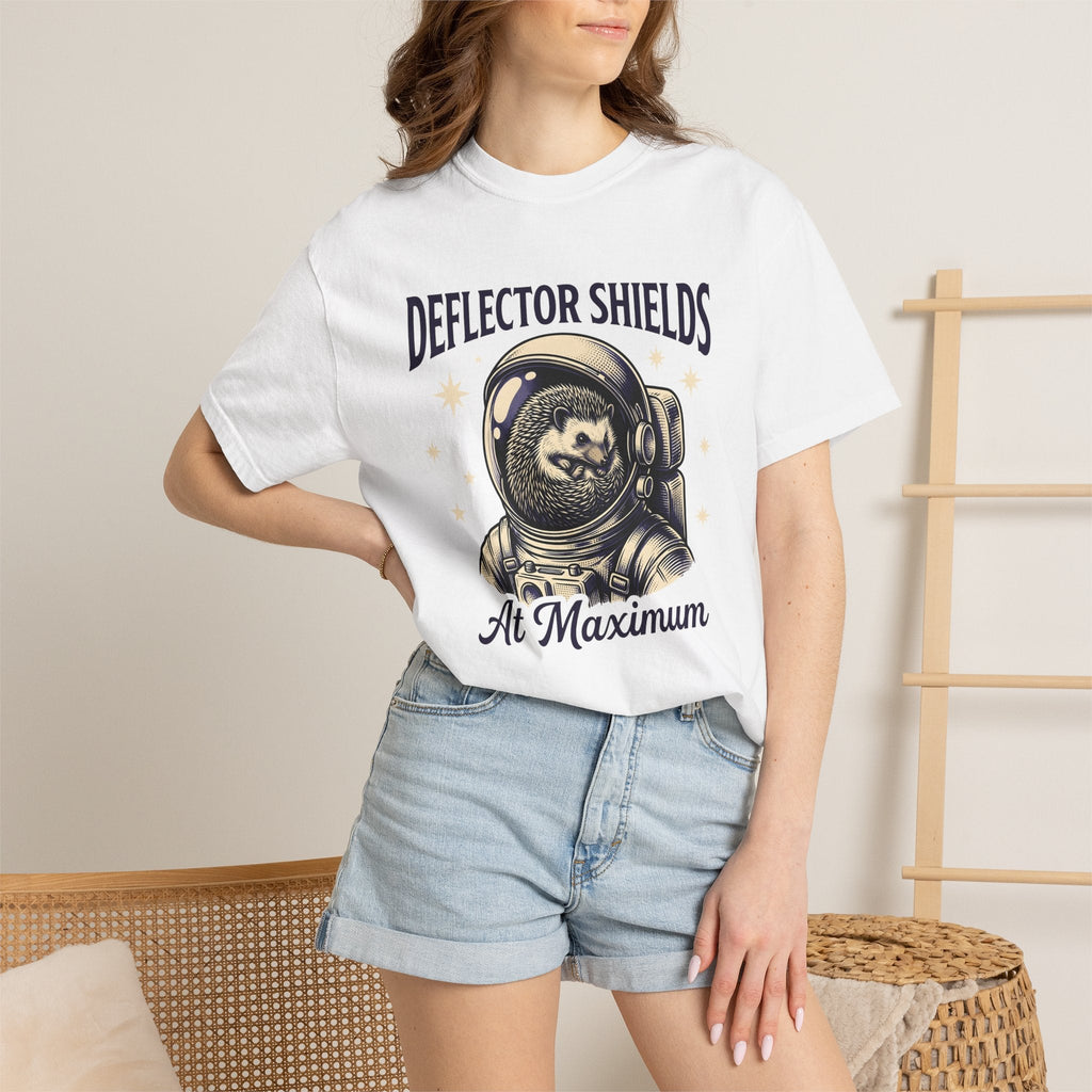 Hedgehog Astronaut Retro T-Shirt – Funny Space Animal product image 6