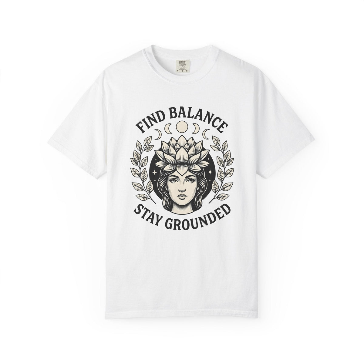 Lotus Bloom Girl Shirt Yoga Wellness Gift for Women Earthy product image 1