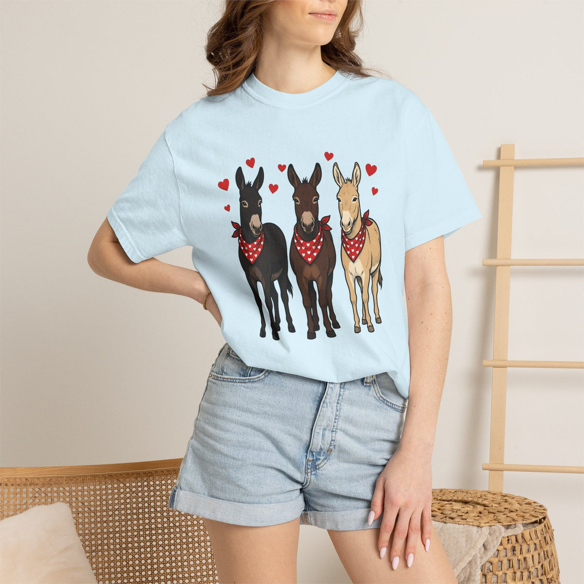 Donkey Group Shirt St. Valentine's Day Wildlife Unisex Gift product image 9