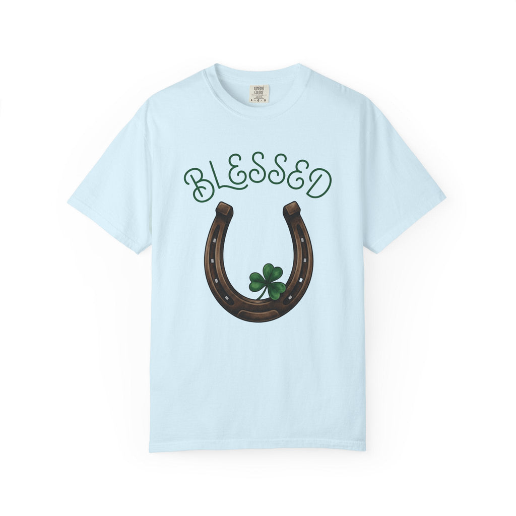 Shamrock Horseshoe Shirt St Patrick's Day Amulet Unisex product image 2
