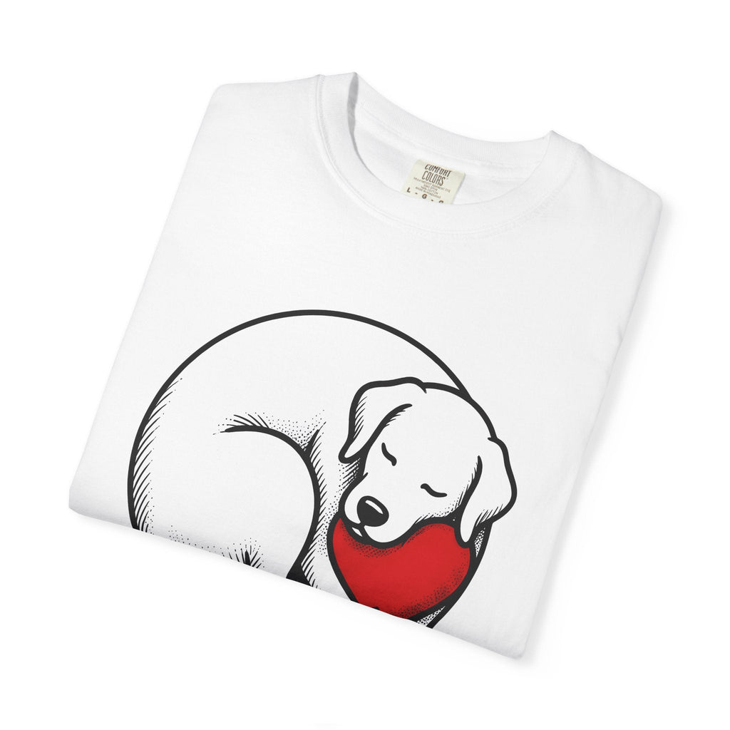 Napping Dog Shirt Pet Gift Women Simple Tee Sleeping product image 5