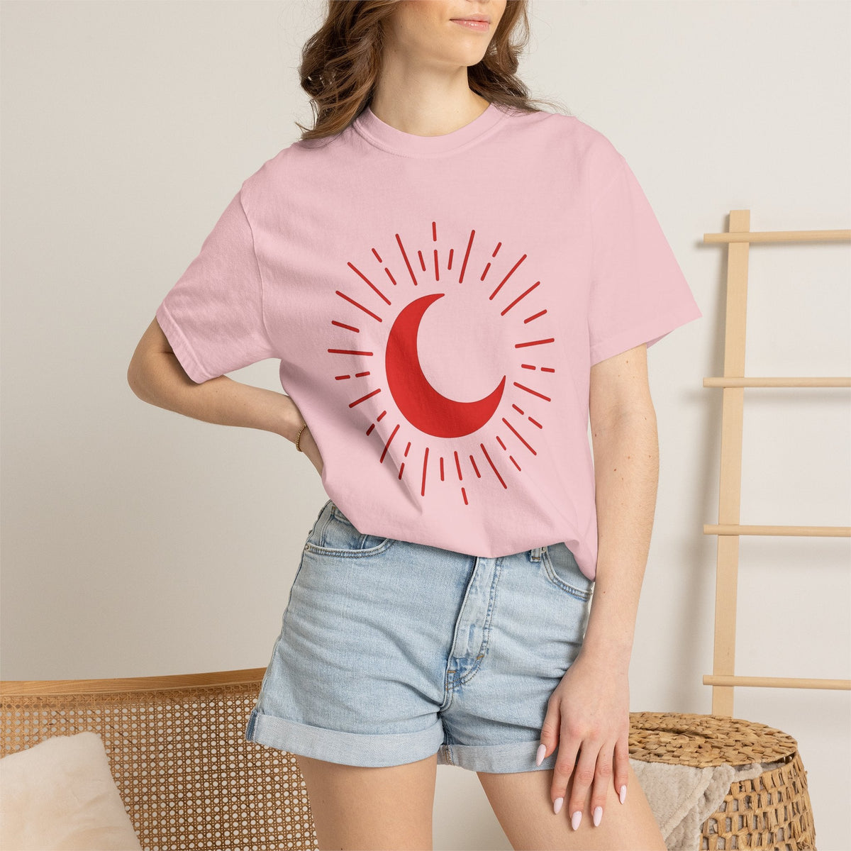 Crescent Moon Shirt Valentine's Day Astrology Unisex Gift product image 12