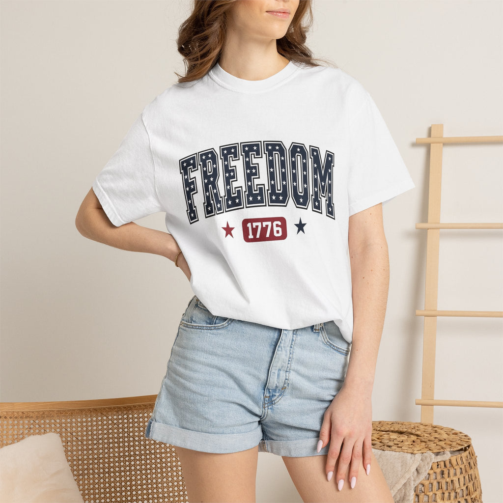 Star Pattern Text Shirt America Holiday Unisex Gift product image 6