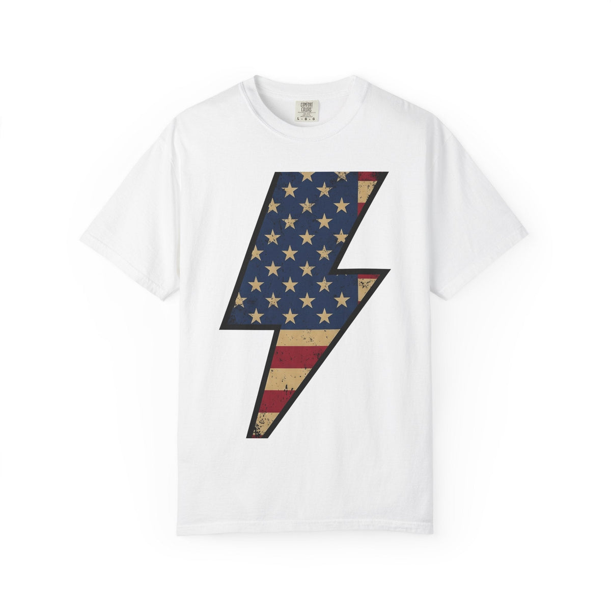 Lightning Strike Shirt America Freedom Unisex Gift Line Art product image 1