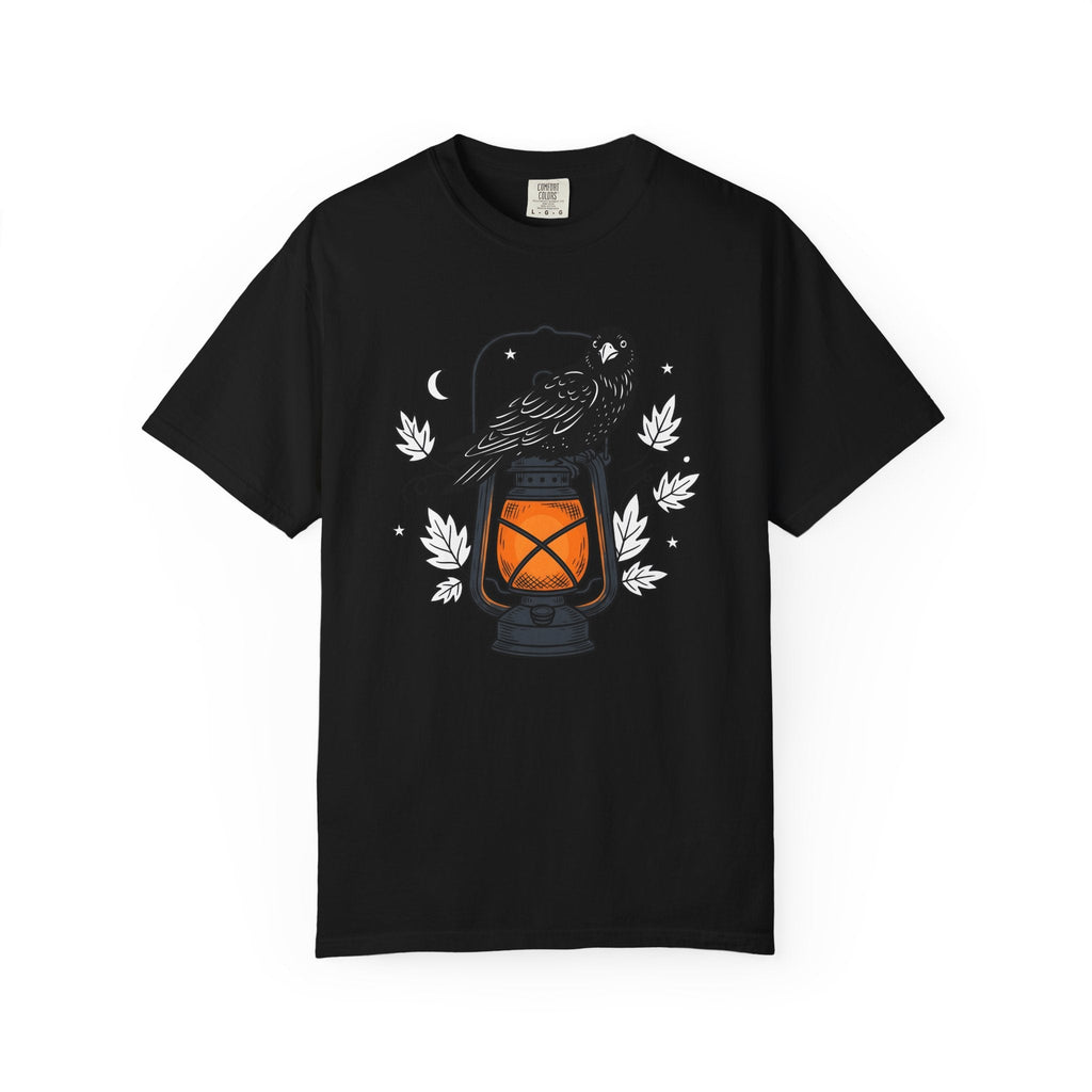 Blackbird Lantern Flat T-Shirt – Eerie Halloween Fall product image 4