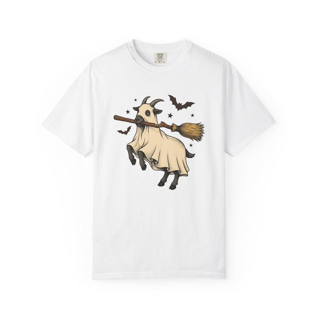 Goat Mask Shirt Halloween Barnyard Unisex Gift Old School product image 1