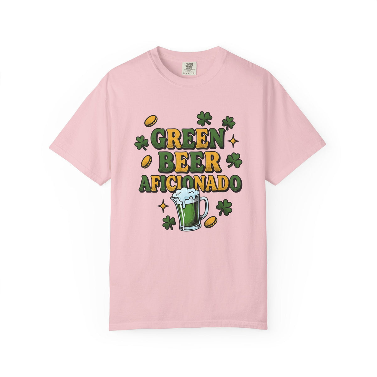 Green Ale Mug Shirt St Patrick's Day Beverages Unisex Gift Modern Graphic Tee